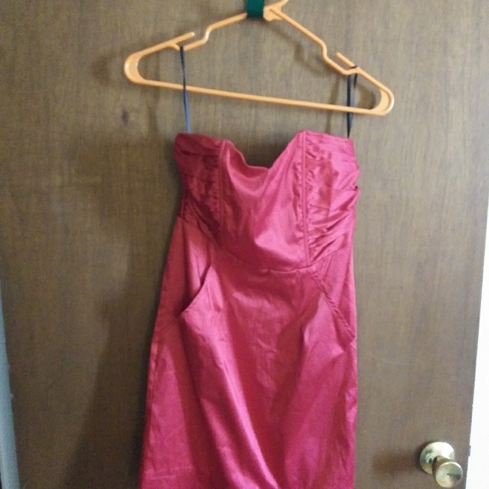 KLd Signature strapless dress
